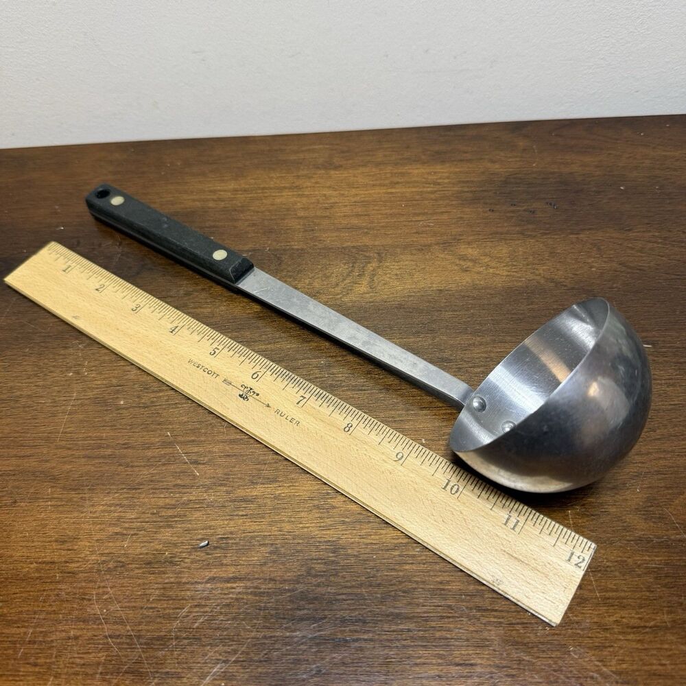 Vintage Flint Arrowhead Stainless Spouted Soup Ladle 11.5" Kitchen Utensil USA - Picture 4 of 5